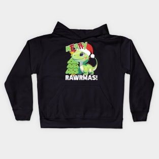 Merry Rawrmas Christmas Dinosaur Cute Great Kids Boys Girls Kids Hoodie